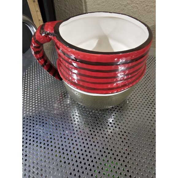 Sleigh Bells Gnome Mugs Large Ceramic Coffee Mug Cup Red Green - Picture 3 of 4